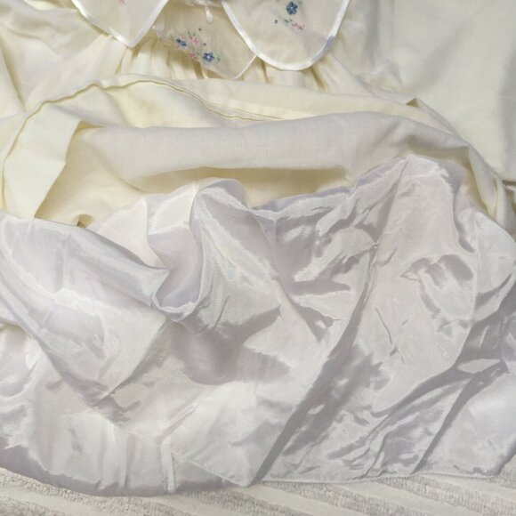 Vintage Confezioni Anotarnicola Bimbi Kids Sz 55 Dress Embroidered Collar Pleats - Picture 5 of 9